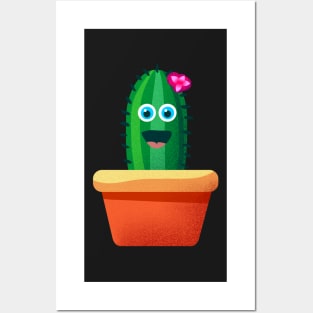 happy cactus Posters and Art